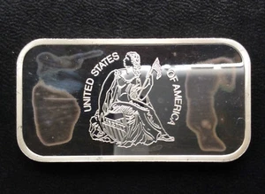 1973 Washington Mint Seated Liberty WM-56 Silver Art Bar A1259 - Picture 1 of 5