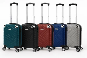 55x37x20cm Hard Shell 8 Wheel Cabin Trolley Case Luggage Suitcase Carry On Bag - Picture 1 of 17