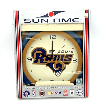 Reloj de Pared St. Louis Rams NFL por Suntime | Licencia Oficial | Nuevo en Caja Foto 1 de 4