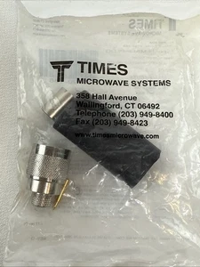 Times Microwave Systems Coaxial Connectors 3190-188, New - Picture 1 of 2