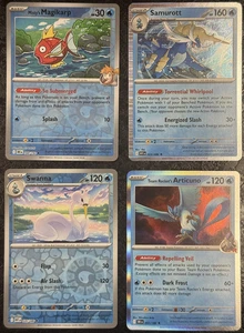 POKÉMON MAGIKARP-SAMUROTT-ARTICUNO-SWANNA KARTEN (4er SET) - Bild 1 von 4