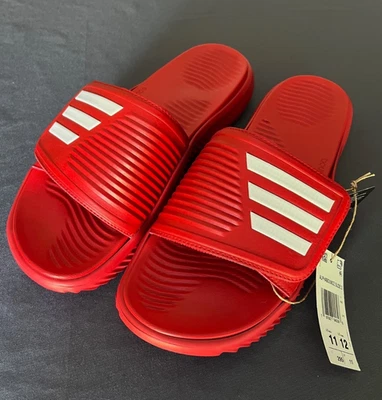 Adidas AlphaBounce 2.0 Men's Slides Red / White Mens 11 / Womens 12 Basketball - Image 1 of 4