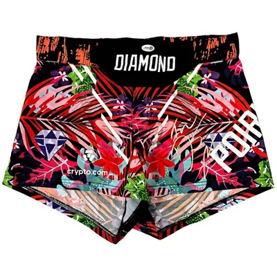 Pantalones cortos firmados autografiados por Dustin Poirier UFC JSA certificado de autenticidad Max Holloway Foto 1 de 3