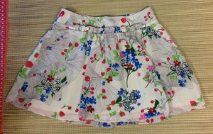 LEIFSDOTTIR Anthropologie Silk Lingonberry Mini Skirt, Size 0, $248 - Foto 1 di 6
