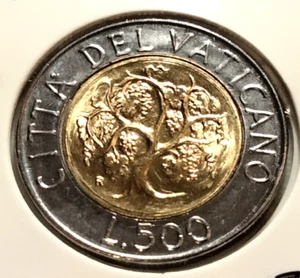 1989  Vatican City 500  Lire  Coin - KM#218 - Combined Shipping - (IN#15116) - Picture 1 of 4