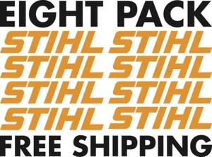 8 PACK STIHL CHAINSAW TOOLS DECAL STICKER VINYL TOOL BOX TRUCK WINDOW FREE SHIP - Bild 1 von 2