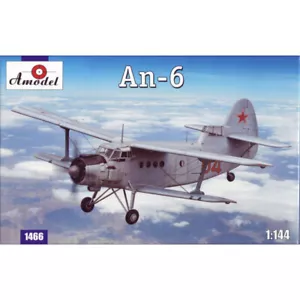 AMODEL 1466 Antonov An-6 Scale 1/144 - Airplane Plastic model kit - Picture 1 of 12