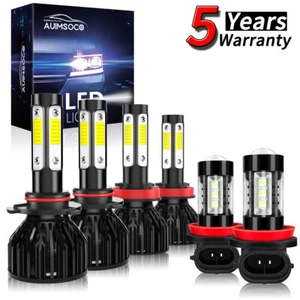 Combo 6x 9005+H11+H11 LED Headlight Kit Bulbs For Nissan Leaf 2019-2021 36000LM - Picture 1 of 17