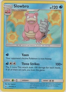 Tarjeta Rara Holográfica Slowbro Slowbro 43/214 JCC SM Unbroken Bonds 43/214 - Imagen 1 de 1
