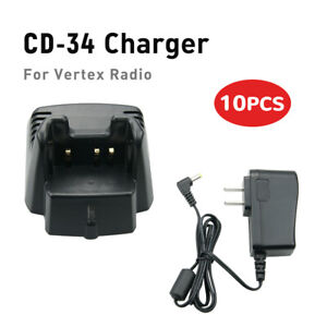 10PC CD-34 FNB-V96Li Rapid Charger for Vertex VX-351 VX-241 VX-231 VX-230 Radios