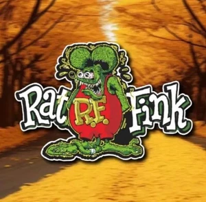 🔥 ENORME 6” Rat Fink Ed Big Daddy Roth Hot Rod Arte Vinilo Calcomanía Coche Camión - Imagen 1 de 8