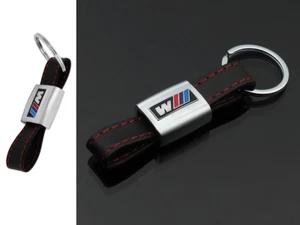 PORTACHIAVI BMW M POWER SERIE 1 2 3 4 5 6 7 X1 X3 X5 X6 X7 IN PELLE ACCIAIO AUTO - Imagen 1 de 1