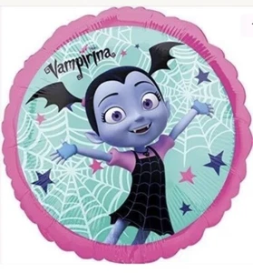 7 Pc.Vampirina Round  Mylar / Latex Balloon Set - Picture 1 of 2