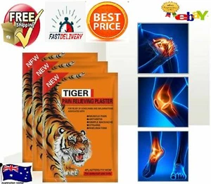 Tiger Balm Pain Patch Plaster Medicated 5 pks 20 Patches 7 x 10 CM Red *Strong* - Picture 1 of 12