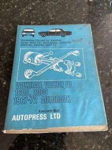 Autopress Workshop Manual No. 279. Vauxhall Victor 1600 - 2000 cc 1967 - 1972. - Picture 1 of 12