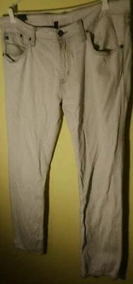 Vintage Quicksilver Distressed White Denim Jeans Sz W 36 - 38 L 33 - Image 1 of 4