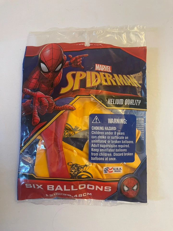 Globos de látex Qualatex Spiderman 6 unidades 12” Foto 1 de 1