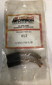 NOS Nuovo Vecchio Stock Helwig Carbon Products Parte 412 Ricambio Spazzola Sigillato - Foto 1 di 3