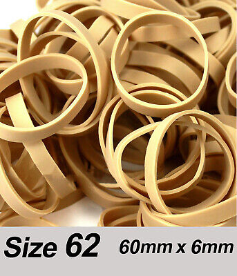 Strong Heavy Duty Thick 2.25  Elastic Rubber Bands 60mm X 6mm No.62 • 1.54£