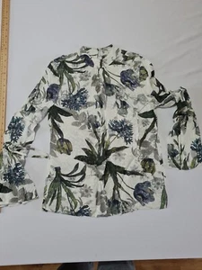 Ladies Blouse Next Size 8 Long Sleeve High Neck Ivory Mix 13167 - Picture 1 of 15