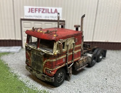 Kenworth K100 1/64 Diecast Rusty Weathered Semi Tractor Truck Barn Find DCP COE - Image 1 of 4
