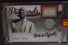 2010 Panini Century Collection Postcards ORLANDO CEPEDA Auto Jersey HOF 1/1