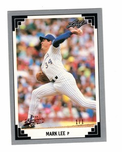 [True 1/1] 2013 Leaf Memories 91 Leaf Buyback Red #343 Mark Lee 