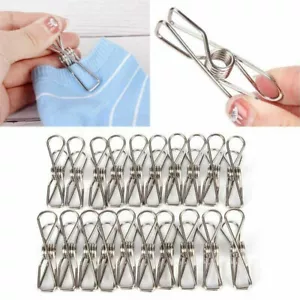 Edelstahl Wäscheleine Wäschebolzen Aufhängenadel Metallclip viele Clips - Bild 1 von 12