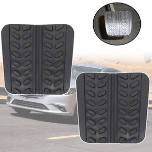 2Pcs Brake Clutch Pedal Pad Rubber Covers For Mazda 323 929 MX6 RX7 Protege 323S - Picture 1 of 6