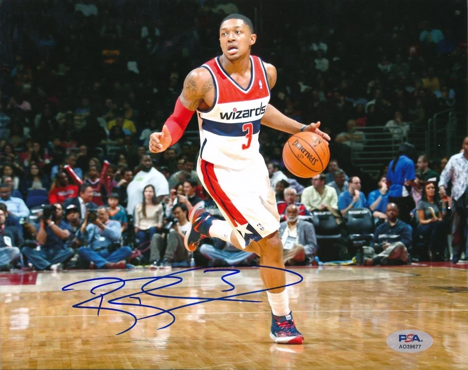 Bradley Beal Signed Autographed 8x10 Photo PSA/DNA COA Washington Wizards - Image 1 of 1