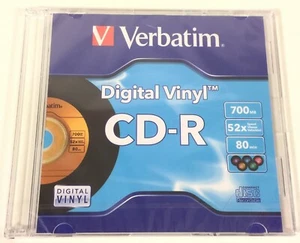 Verbatim Digital Vinyl CD-R - 700mb 52x 80min - Brand New - Picture 1 of 7