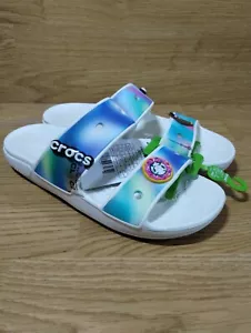 Starbucks Charm Classic Crocs Solarized Tie Dye Two-Strap Croc Inclusion M5 W7 - Picture 1 of 12