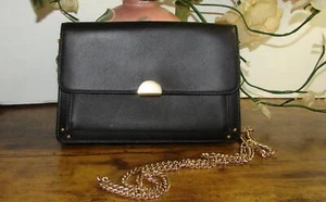 Coach Dreamer Black Leather Convertable Crossbody Bag W/ Chain Strap NWOT 76128 - Picture 1 of 5