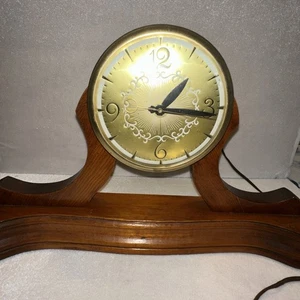 MOTORE OROLOGIO ELETTRICO LANSHIRE con base in legno - Foto 1 di 17