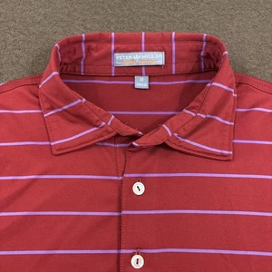 PETER MILLAR Mens Red Trump National Summer Comfort Golf Polo Shirt Medium - Picture 1 of 6