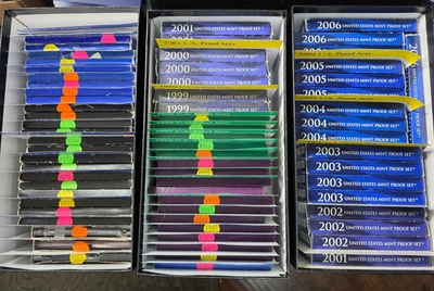Large Lot 67 Proof Sets 1968-2006 - Image 1 of 4