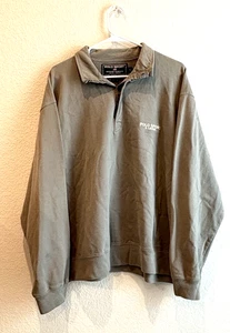 Vintage Polo Sport Ralph Lauren Sweatshirt Men's XL Olive Green Cozy Made Peru - Picture 1 of 7