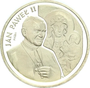 Polen Dritte Republik 200000 Zlotych 1991 Warschau Papst Johannes Paul II. Silbe - Picture 1 of 3