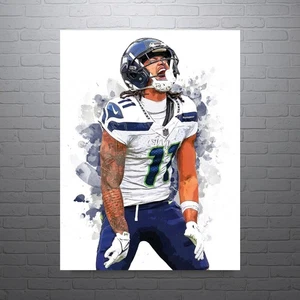 Estampado deportivo Jaxon Smith-Njigba Seattle Seahawks, cueva del hombre - Imagen 1 de 5