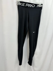 NIKE PRO DRI-FIT Boys Size Small Black Activity  Youth Training Pants - Picture 1 of 11