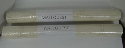 Wallquest RC10205 Grasscloth Look Ogee papel tapiz texturizado 2 rollos de vinilo Foto 1 de 4