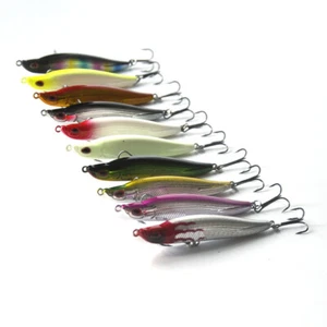 10Pcs 95mm 17g Alburnus Sinking Fishing Lures Crankbait Bass Trout With Box - Picture 1 of 7
