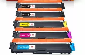 5pk Toner Cartridge TN221 BK TN225 Color For Brother HL-3140CW HL-3170CDW - Picture 1 of 1