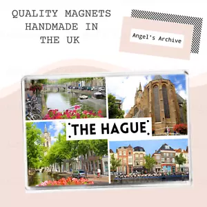 THE HAGUE ✳ NETHERLANDS ✳ SOUVENIR TOURIST HOLIDAY ✳ LARGE FRIDGE MAGNET ✳ GIFT - Picture 1 of 1