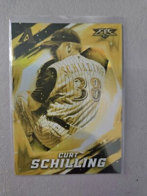 2017 Topps Fire Gold Minted #29 Curt Schilling SP Diamondbacks - Image 1 of 2