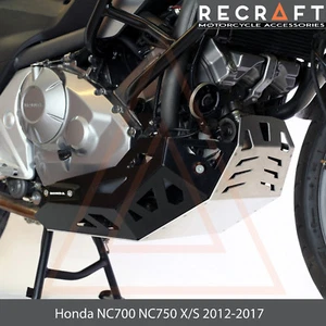 Honda NC700 NC750 X/S 2012-2024 Engine Guard Skid Plate with Sliders stainless - Bild 1 von 9