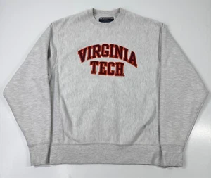 Vintage Champion Reverse Weave Virginia Tech Sweatshirt bestickt Herren Small - Bild 1 von 13