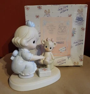 Precious Moments "Caring" 1994 Member's Only Collectible Figurine - Picture 1 of 7