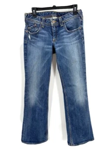 Banana Republic Jeans Women's 6R Petite Medium Wash Flap Pockets Boot Cut - Picture 1 of 10