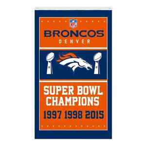 Denver Broncos Football fans 3x5 ft Champion Flag - Ideal NFL Gift Banner